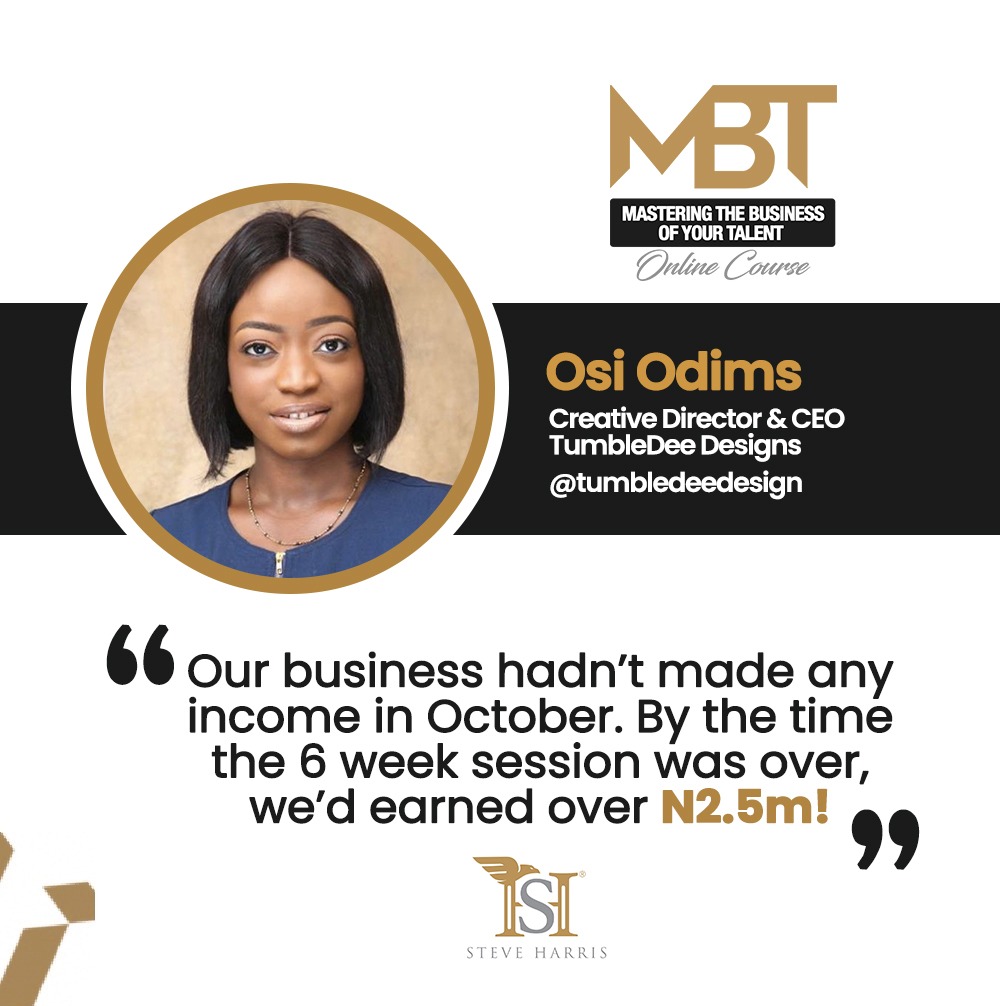 Osi Odims, TumbleDee Designs — zero to over N2.5 million in 6 weeks