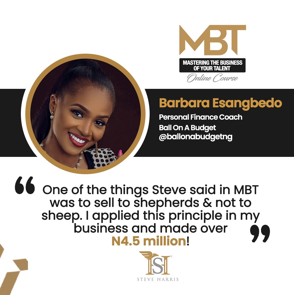 Barbara Esangbedo — made over N4.5 million applying MBT principles